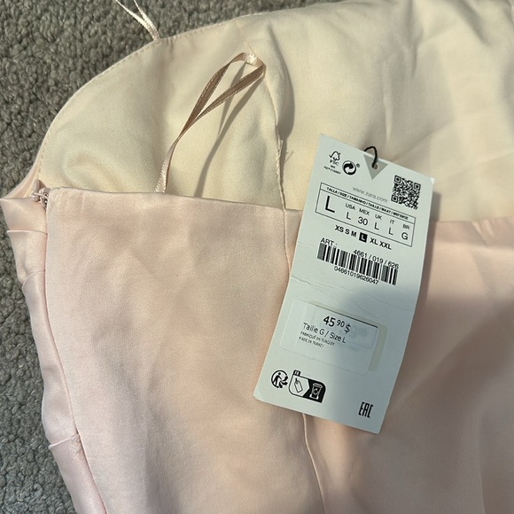 Zara Strapless Satin Scarf Top - Picture 2 of 2